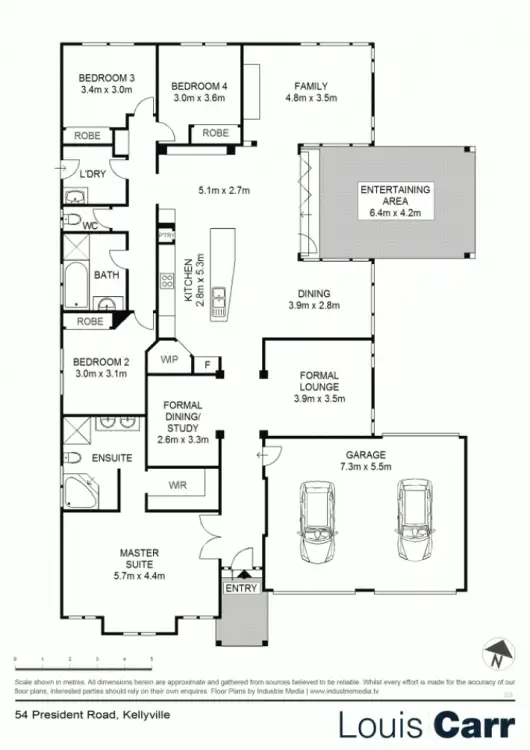 Floorplan of Homely house listing, 54 President Road, Kellyville NSW 2155