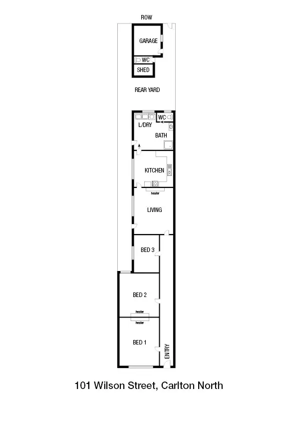 Floorplan of Homely house listing, 101 Wilson Street, Carlton North VIC 3054