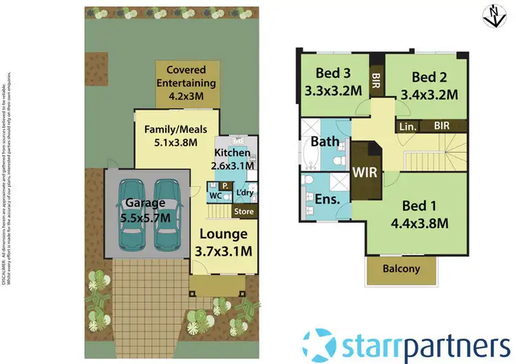 Floorplan of Homely semi-detached listing, 5 Diver Street, The Ponds NSW 2769