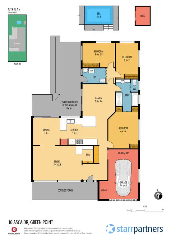 Floorplan of Homely house listing, 10 Asca Drive, Green Point NSW 2251