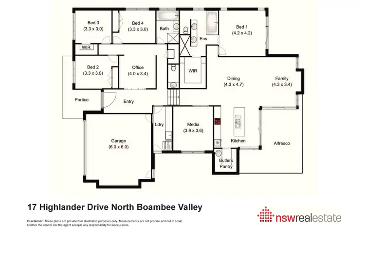 Floorplan of Homely house listing, 17 Highlander Drive, North Boambee Valley NSW 2450