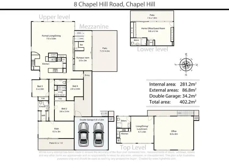 Floorplan of Homely house listing, 8 Chapel Hill Road, Chapel Hill QLD 4069