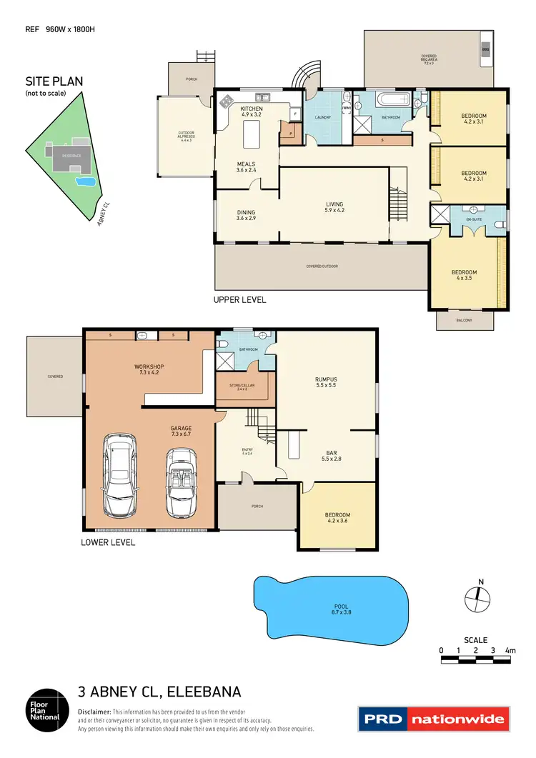 Floorplan of Homely house listing, 3 Abney Close, Eleebana NSW 2282