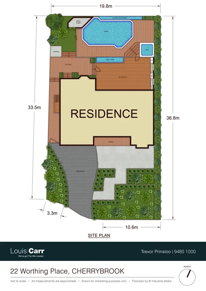 Floorplan of Homely house listing, 22 Worthing Place, Cherrybrook NSW 2126