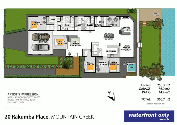 Floorplan of Homely house listing, 20 Rakumba Place, Mountain Creek QLD 4557