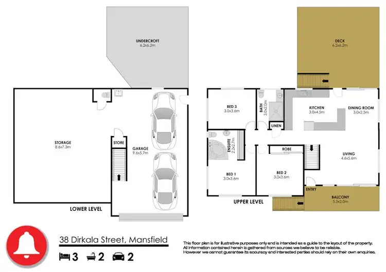 Floorplan of Homely house listing, 38 Dirkala Street, Mansfield QLD 4122