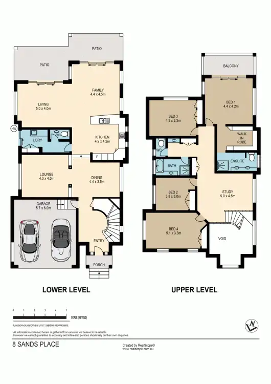 Floorplan of Homely house listing, 8 Sands Place, Chapel Hill QLD 4069