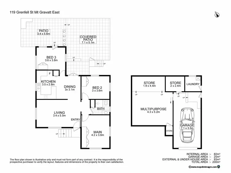 Floorplan of Homely house listing, 119 Grenfell Street, Mount Gravatt East QLD 4122