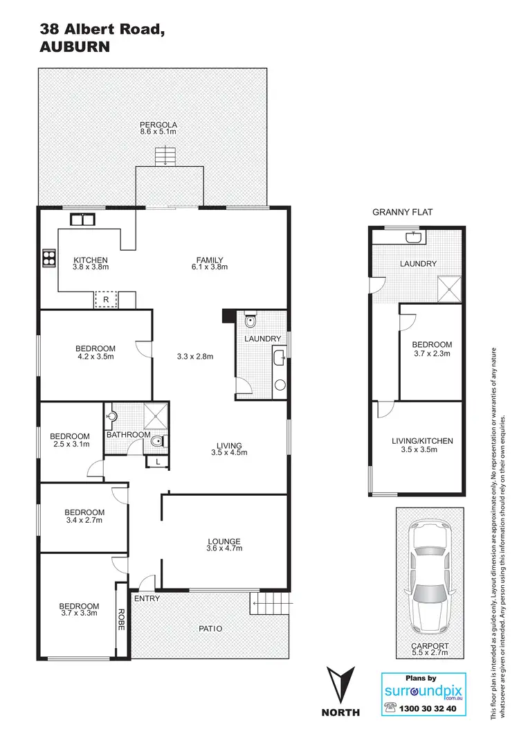 Floorplan of Homely house listing, 38 Albert R d, Auburn NSW 2144
