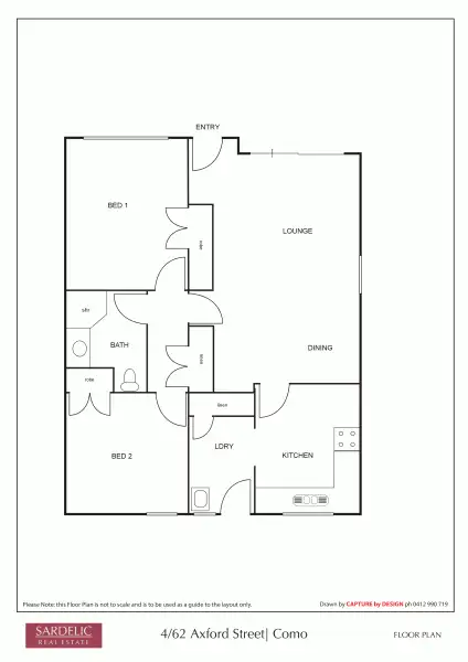Floorplan of Homely villa listing, 4/62 Axford Street, Como WA 6152