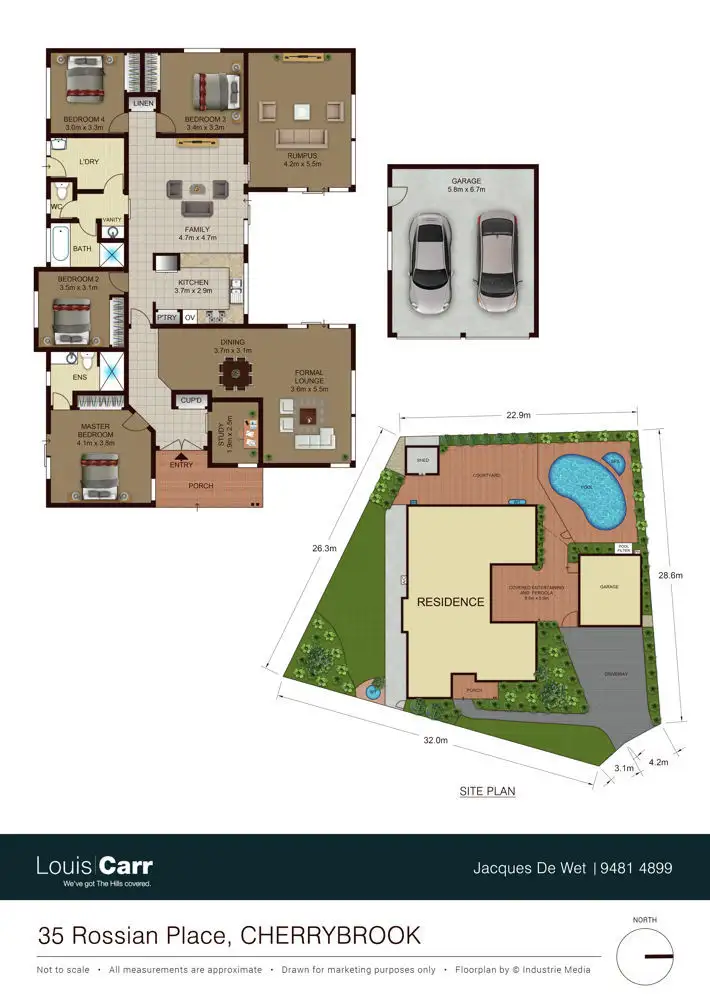 Floorplan of Homely house listing, 35 Rossian Place, Cherrybrook NSW 2126