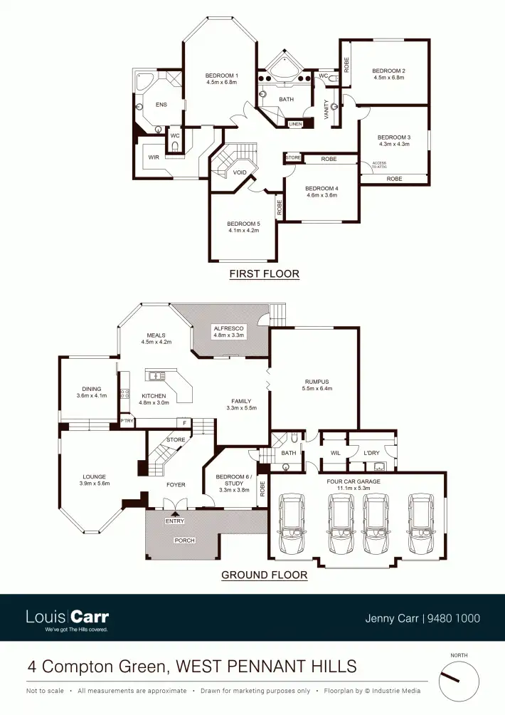 Floorplan of Homely house listing, 4 Compton Green, West Pennant Hills NSW 2125