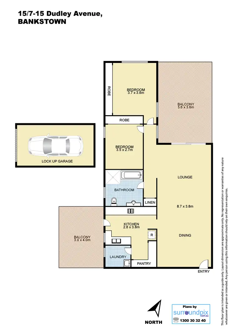 Floorplan of Homely unit listing, 15/7-15 Dudley Ave, Bankstown NSW 2200