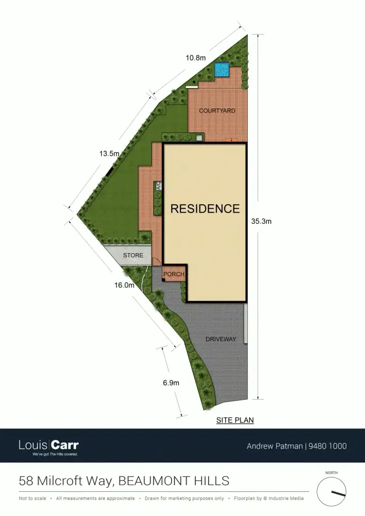 Floorplan of Homely semi-detached listing, 58 Millcroft Way, Beaumont Hills NSW 2155