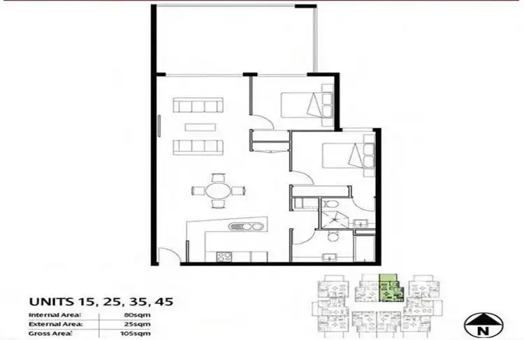 Floorplan of Homely unit listing, 35/16-24 Westacott Street, Nundah QLD 4012