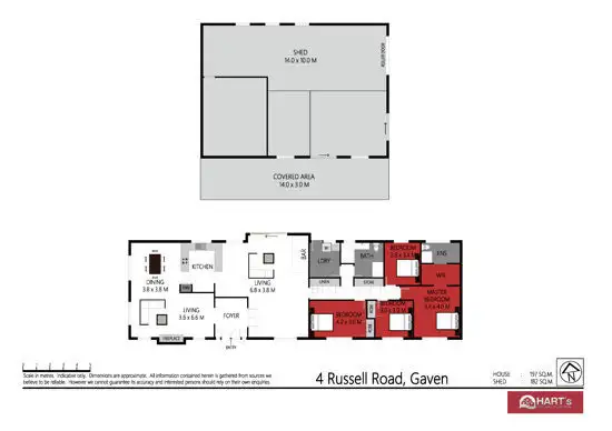 Floorplan of Homely house listing, 4 Russell Road, Gaven QLD 4211