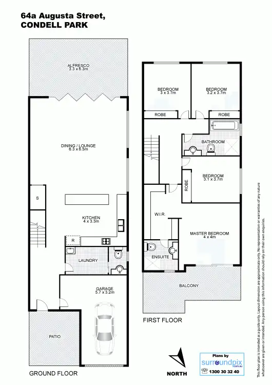 Floorplan of Homely house listing, 64a Augusta Street, Condell Park NSW 2200
