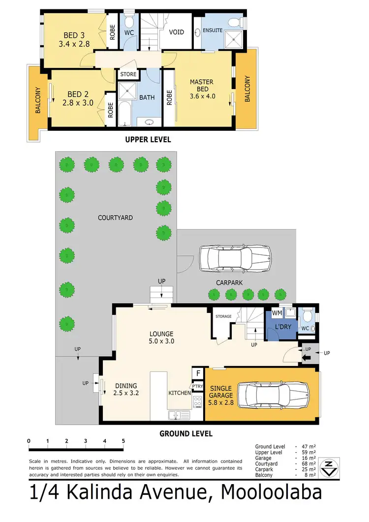 Floorplan of Homely unit listing, 1/4 Kalinda Avenue, Mooloolaba QLD 4557