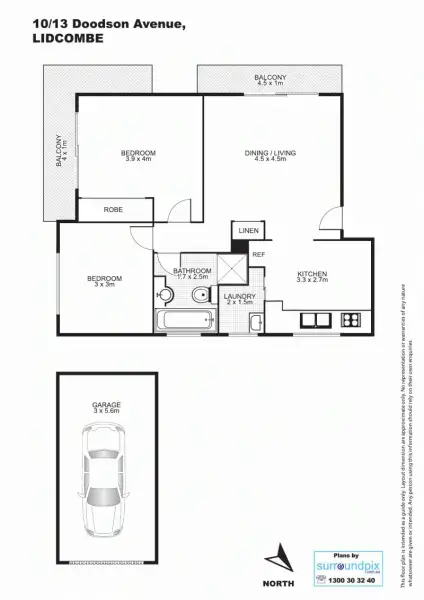 Floorplan of Homely unit listing, 10/13 Doodson Ave, Lidcombe NSW 2141