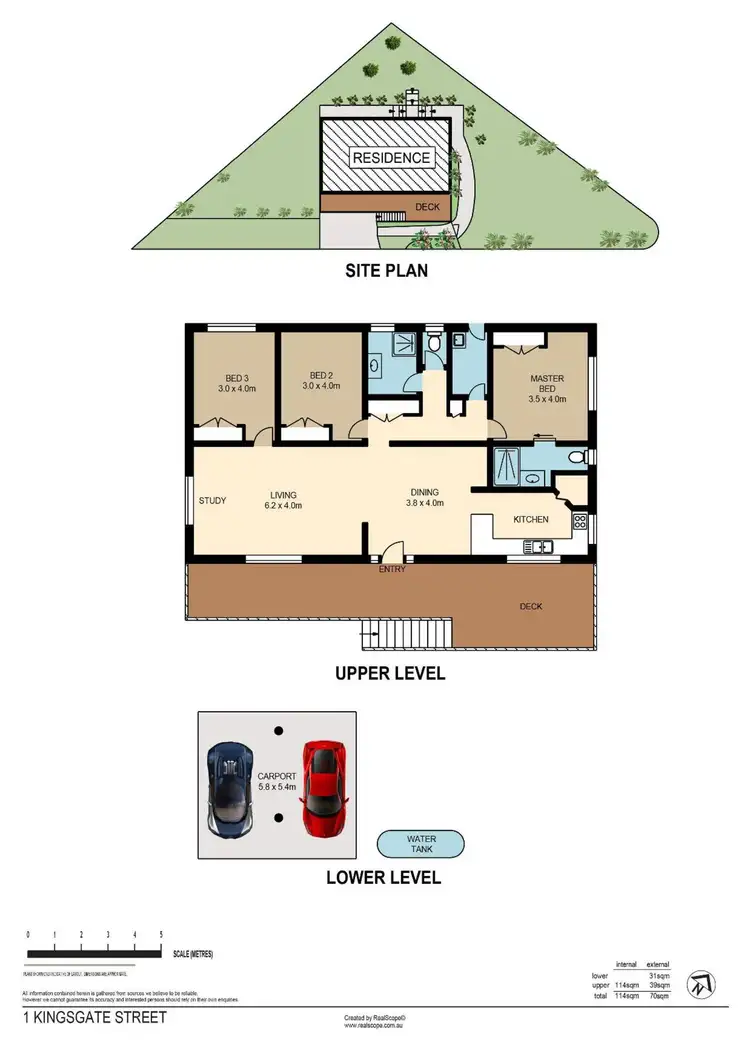 Floorplan of Homely house listing, 1 Kingsgate Street, Oxley QLD 4075