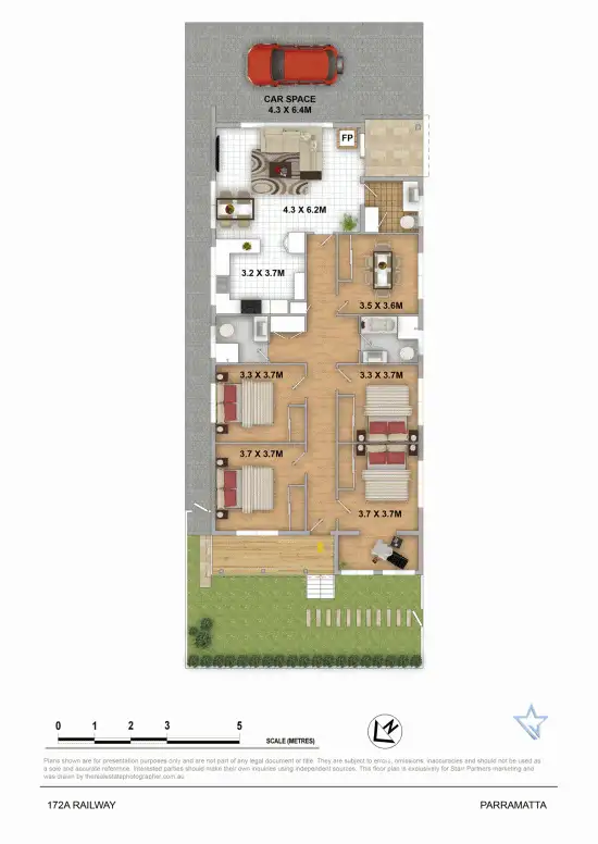 Floorplan of Homely house listing, 172a Railway Street, Parramatta NSW 2150