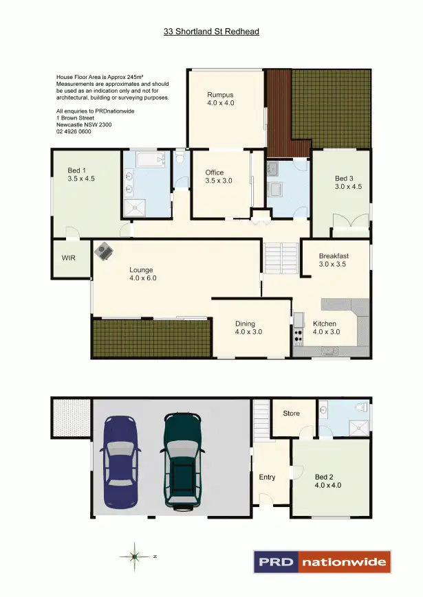 Floorplan of Homely house listing, 33 Shortland Street, Redhead NSW 2290