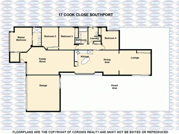 Floorplan of Homely house listing, 17 Cook Close, Southport QLD 4215