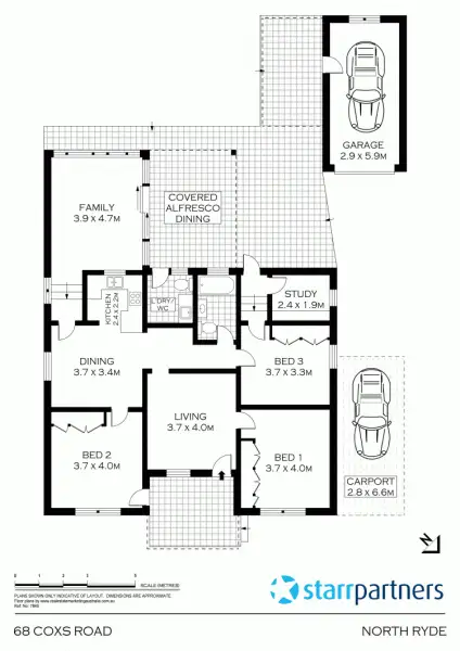 Floorplan of Homely house listing, 68 Coxs Rd, North Ryde NSW 2113
