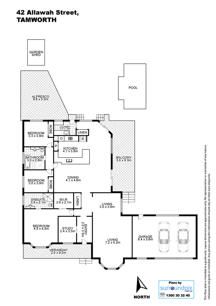 Floorplan of Homely house listing, 42 Allawah Street, Tamworth NSW 2340