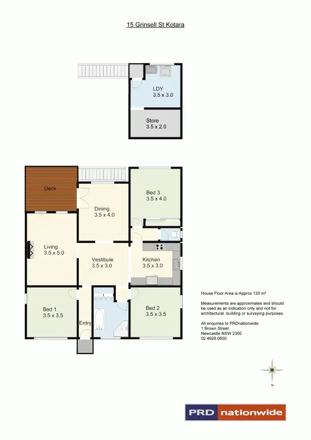 Floorplan of Homely house listing, 15 Grinsell Street, Kotara NSW 2289