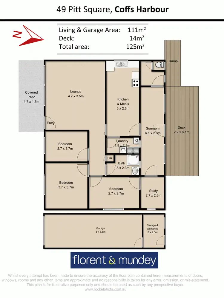 Floorplan of Homely house listing, 49 Pitt Square, Coffs Harbour NSW 2450