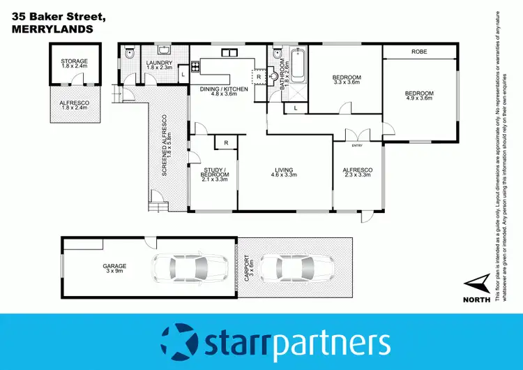 Floorplan of Homely house listing, 35 Baker Street, Merrylands NSW 2160