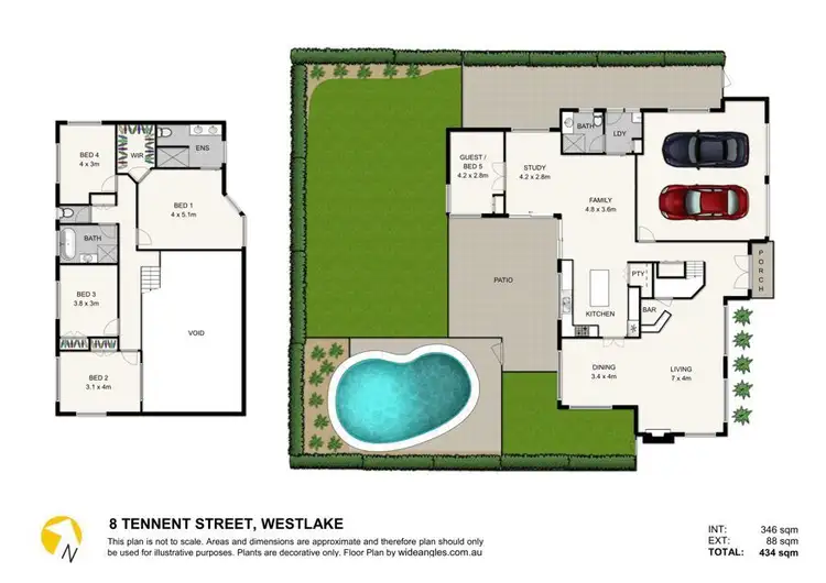 Floorplan of Homely house listing, 8 Tennent Street, Westlake QLD 4074