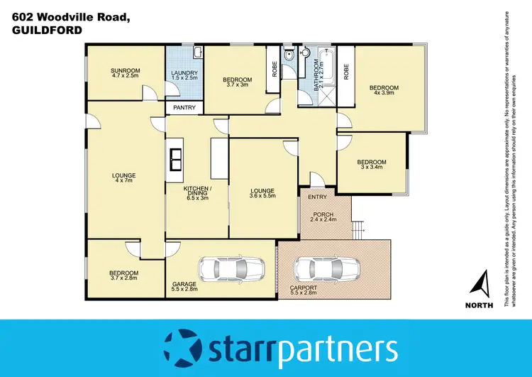 Floorplan of Homely house listing, 602 Woodville Road, Guildford NSW 2161