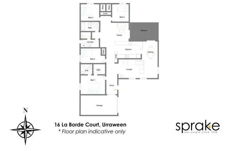 Floorplan of Homely house listing, 16 La Borde Court, Urraween QLD 4655