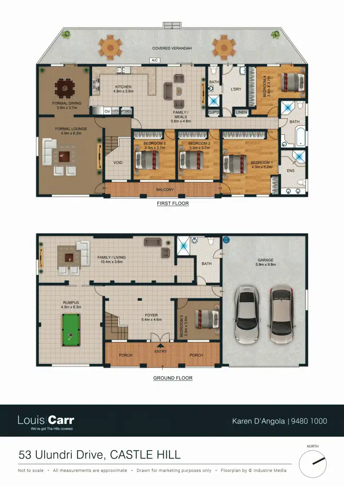 Floorplan of Homely house listing, 53 Ulundri Drive, Castle Hill NSW 2154