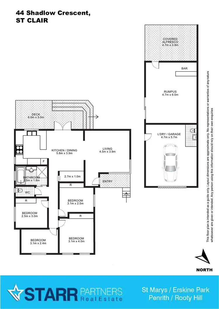 Floorplan of Homely house listing, 44 Shadlow Crescent, St Clair NSW 2759