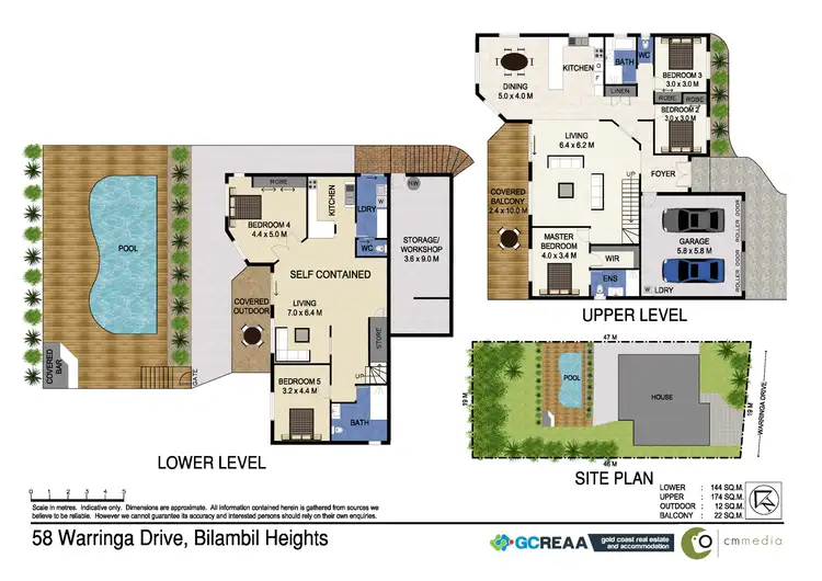 Floorplan of Homely house listing, 58 Warringa Drive, Bilambil Heights NSW 2486