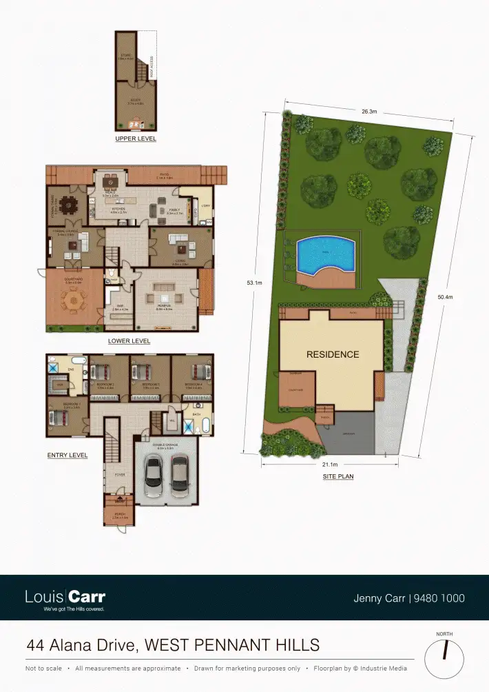 Floorplan of Homely house listing, 44 Alana Drive, West Pennant Hills NSW 2125