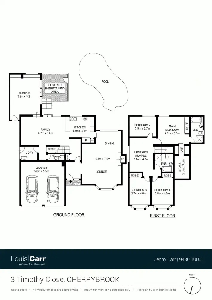 Floorplan of Homely house listing, 3 Timothy Close, Cherrybrook NSW 2126