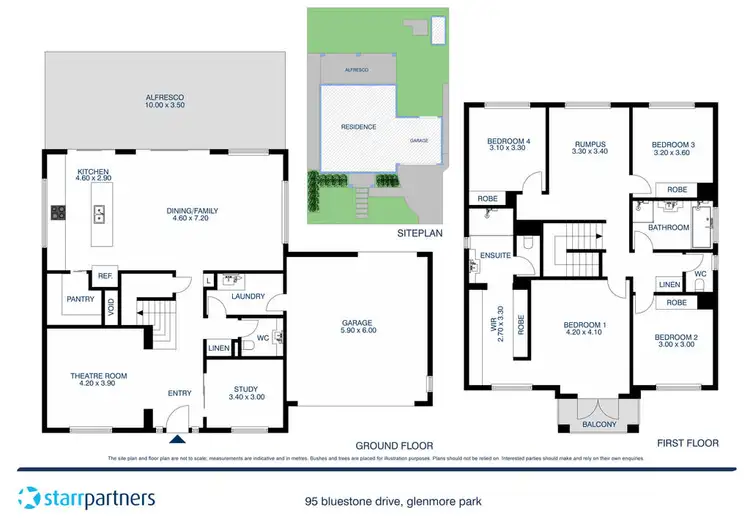 Floorplan of Homely house listing, 95 Bluestone Drive, Glenmore Park NSW 2745