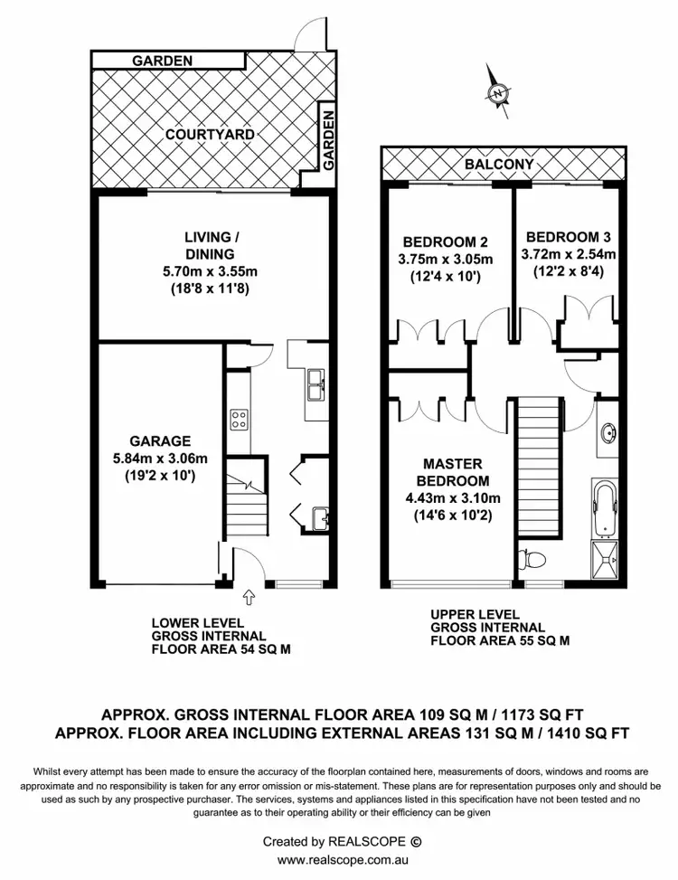 Floorplan of Homely townhouse listing, 1/120 Station Road, Indooroopilly QLD 4068
