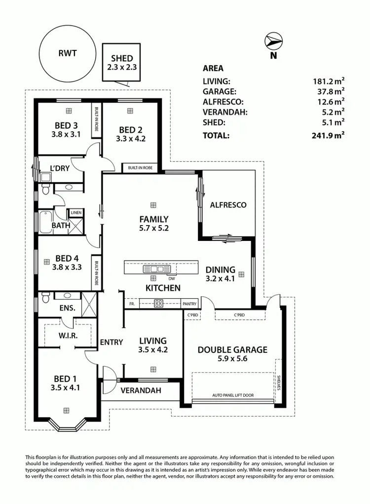 Floorplan of Homely house listing, 8 St Andrews Drive, Strathalbyn SA 5255