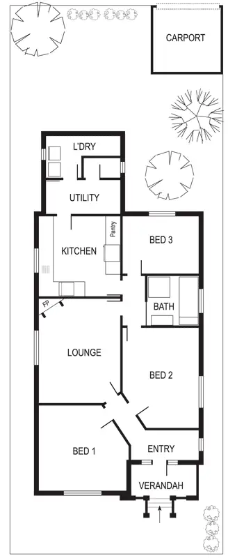 Floorplan of Homely house listing, 85 Whitby Street, Brunswick West VIC 3055