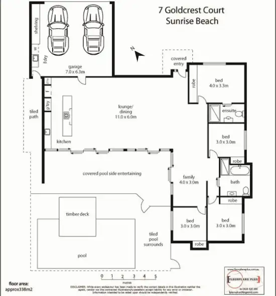 Floorplan of Homely house listing, 7 Goldcrest Ct, Sunrise Beach QLD 4567
