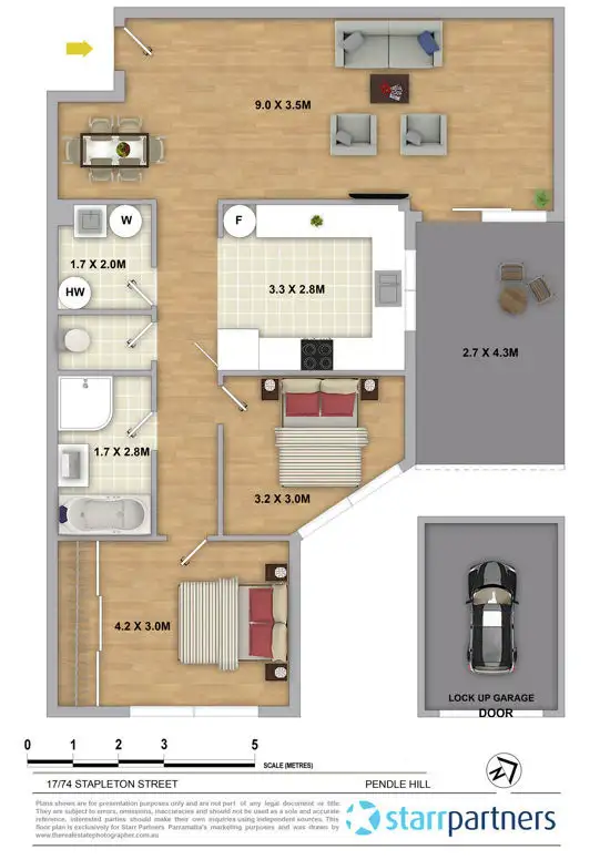 Floorplan of Homely apartment listing, 17/74-76 Stapleton Street, Pendle Hill NSW 2145