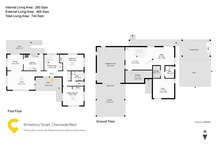 Floorplan of Homely house listing, 16 Hanbury Street, Chermside West QLD 4032