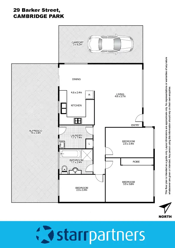 Floorplan of Homely house listing, 29 Barker Street, Cambridge Park NSW 2747