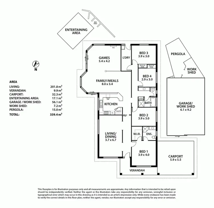 Floorplan of Homely house listing, 7 Light Place, Mount Compass SA 5210