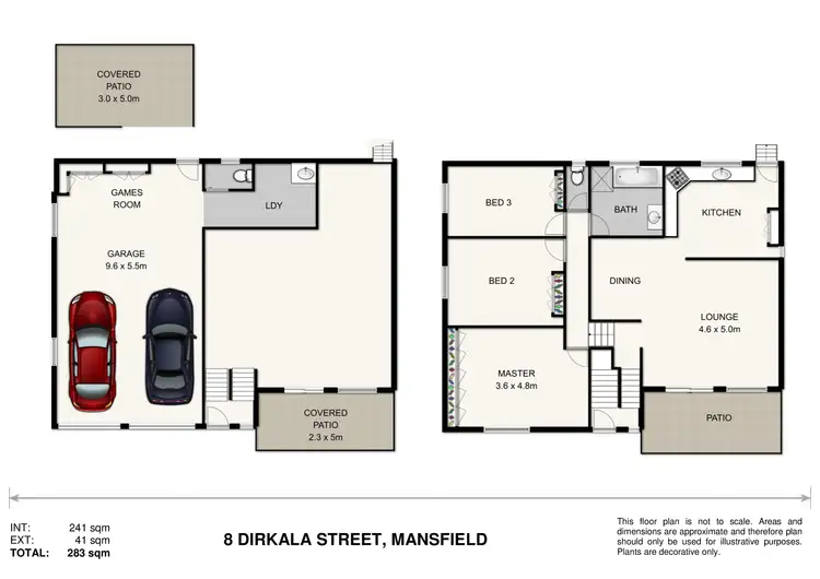 Floorplan of Homely house listing, 8 Dirkala Street, Mansfield QLD 4122